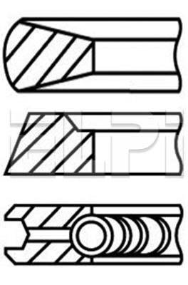Set segmenti piston LP182 3222 STD ELPI